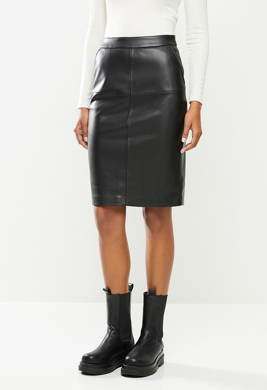 MANGO - Skirt pencil - black