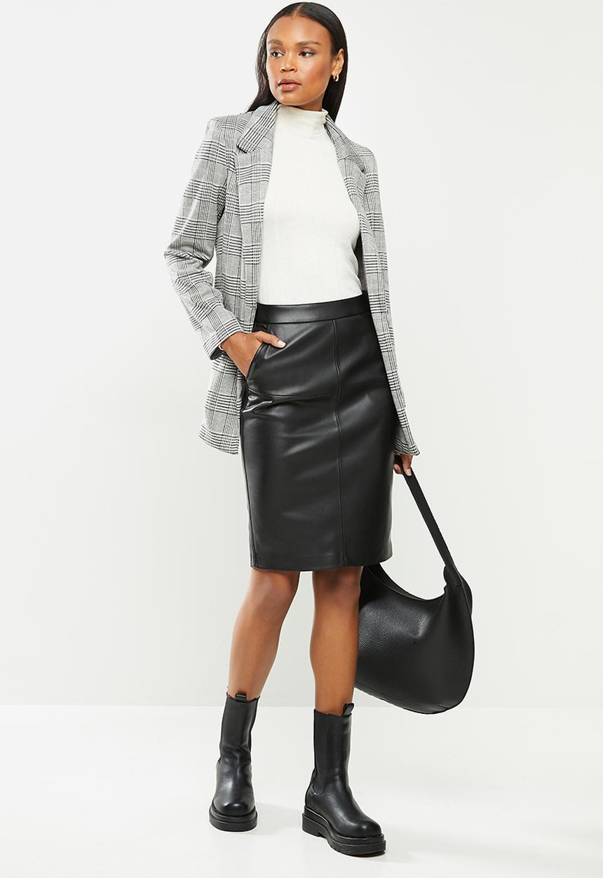 MANGO - Skirt pencil - black