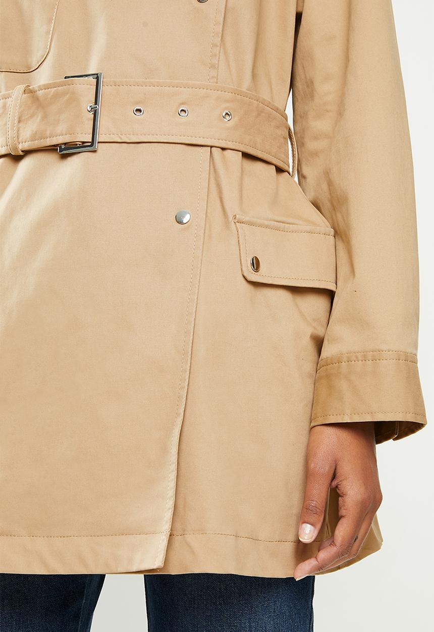 MANGO - Parka maldiva - brown