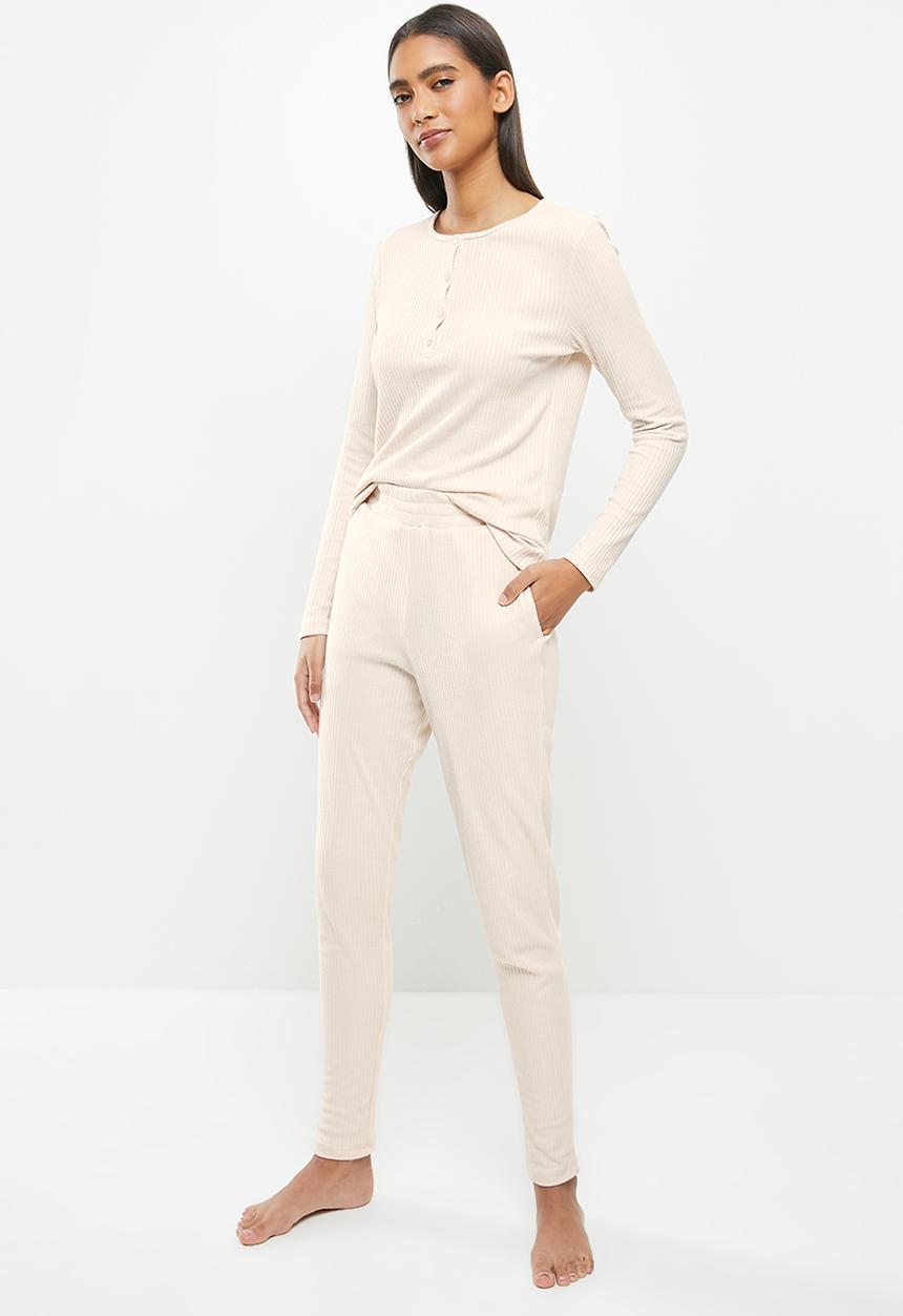 Superbalist - Rib sleep set - oatmeal