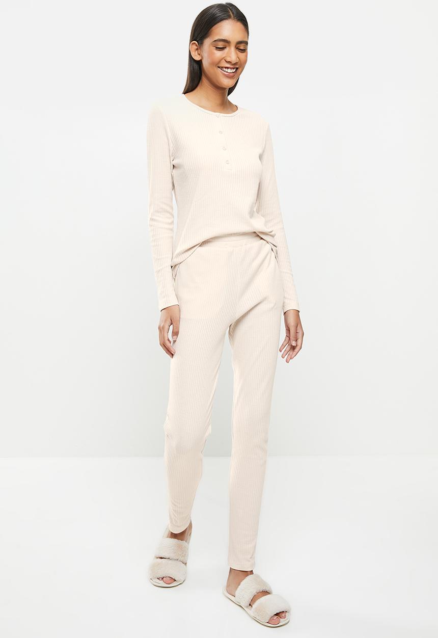 Superbalist - Rib sleep set - oatmeal