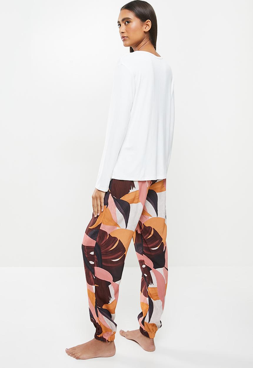 Superbalist - Long sleeve fitted top & pants set - multi 