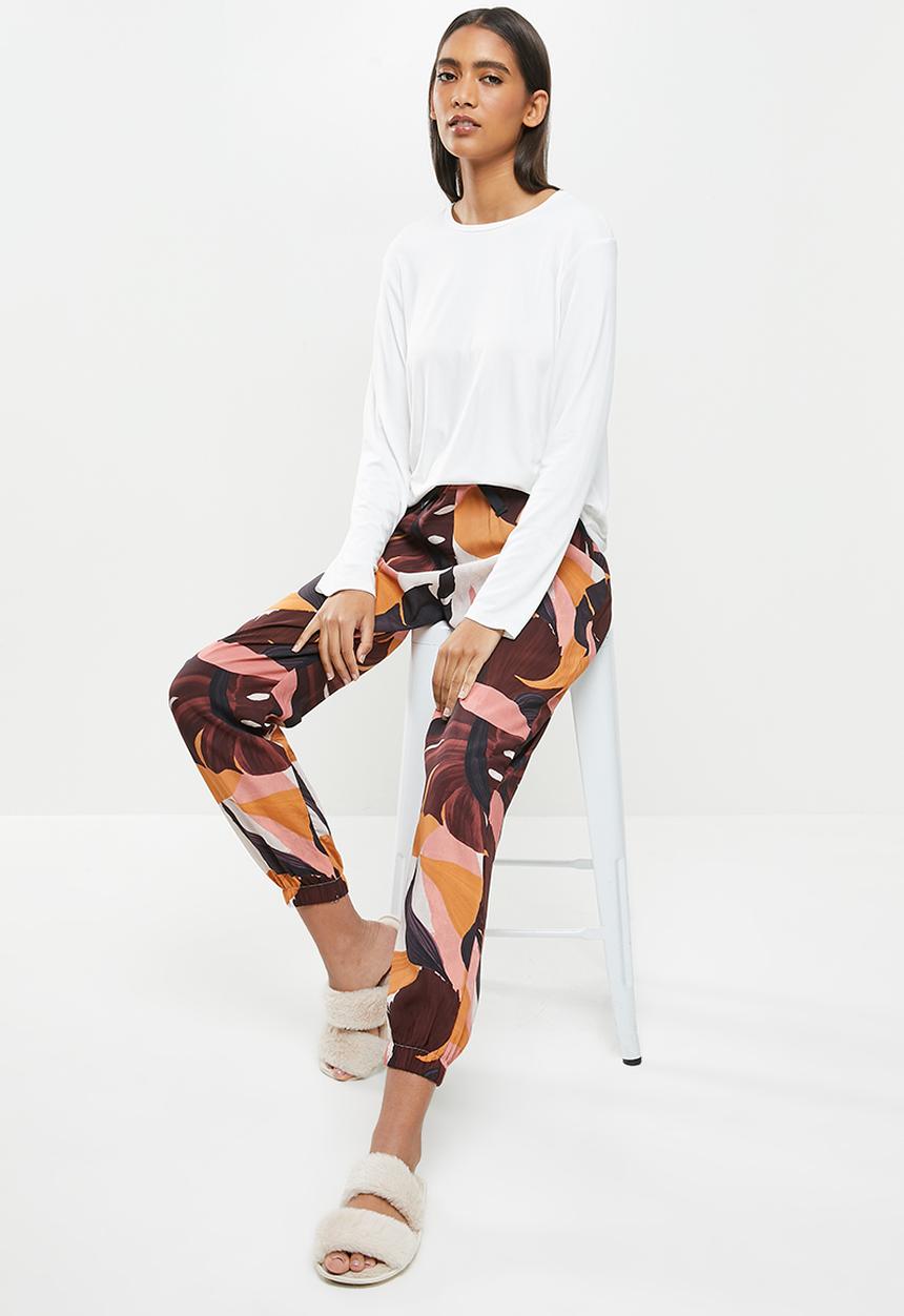 Superbalist - Long sleeve fitted top & pants set - multi 