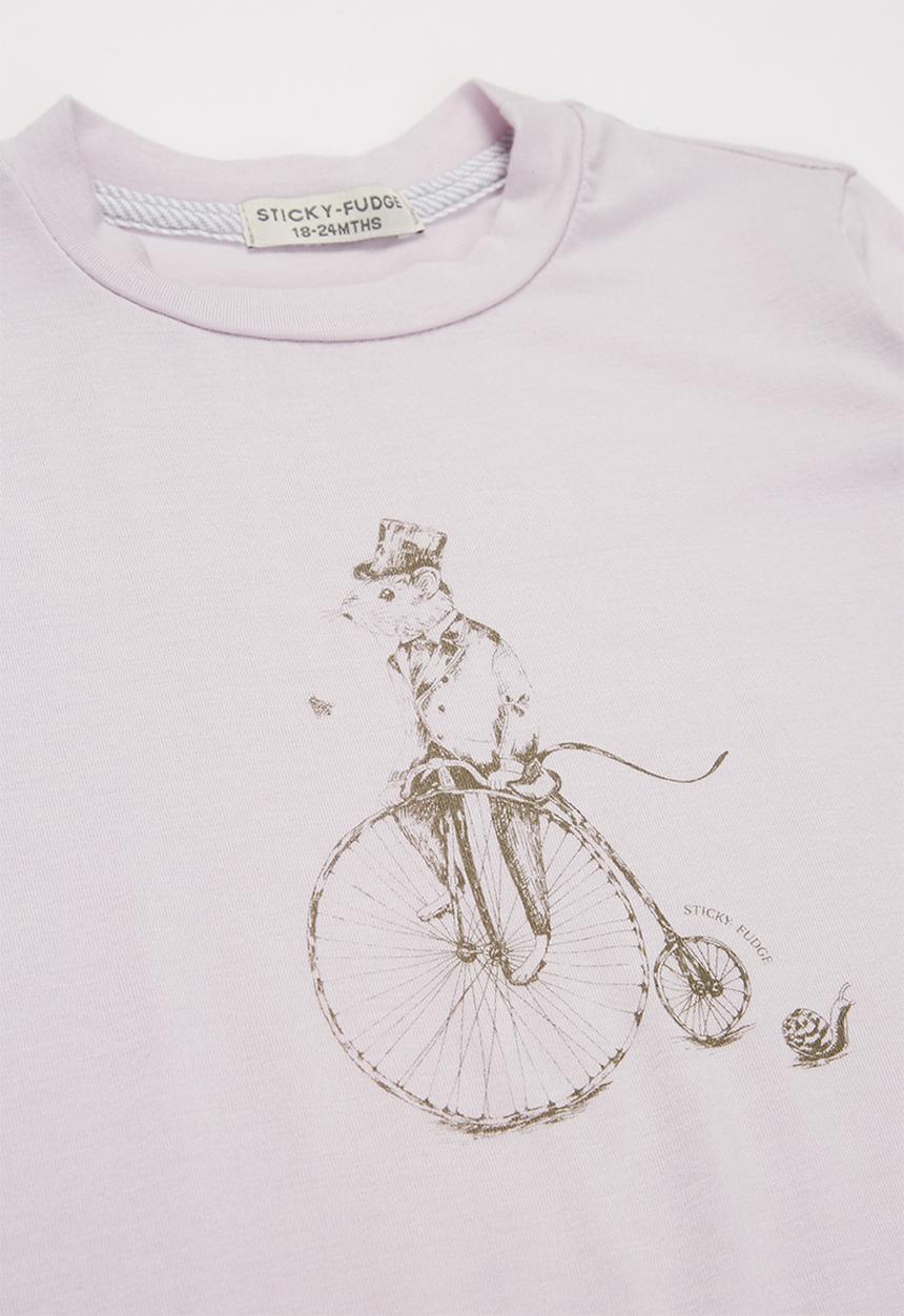 Sticky Fudge - Mr. mouse tee - purple