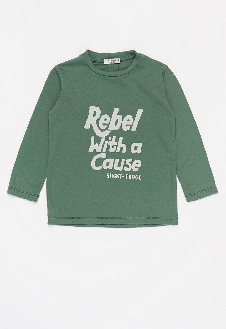 Sticky Fudge - Rebel tee - green