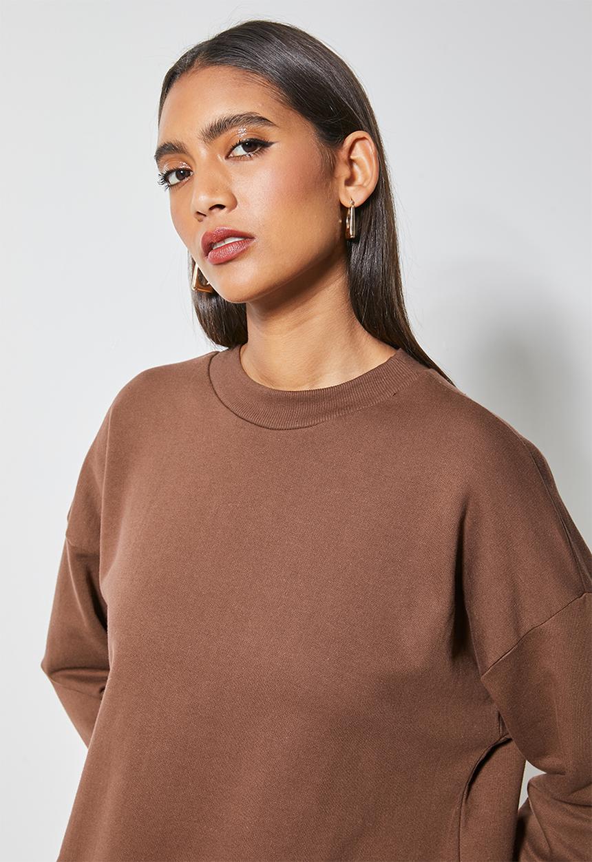 Superbalist - Crew neck sweat - chocolate