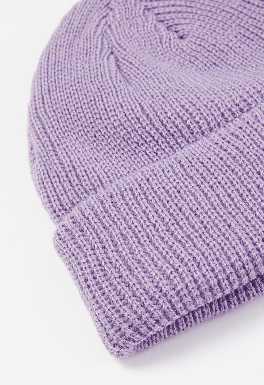 Superbalist - Rib turn up beanie - purple
