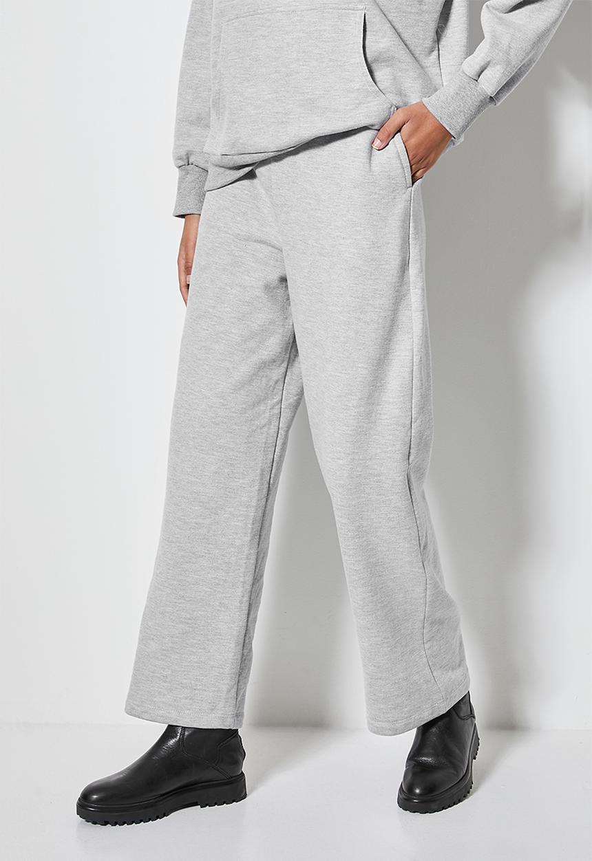 Superbalist - Wide leg track pants - light grey 