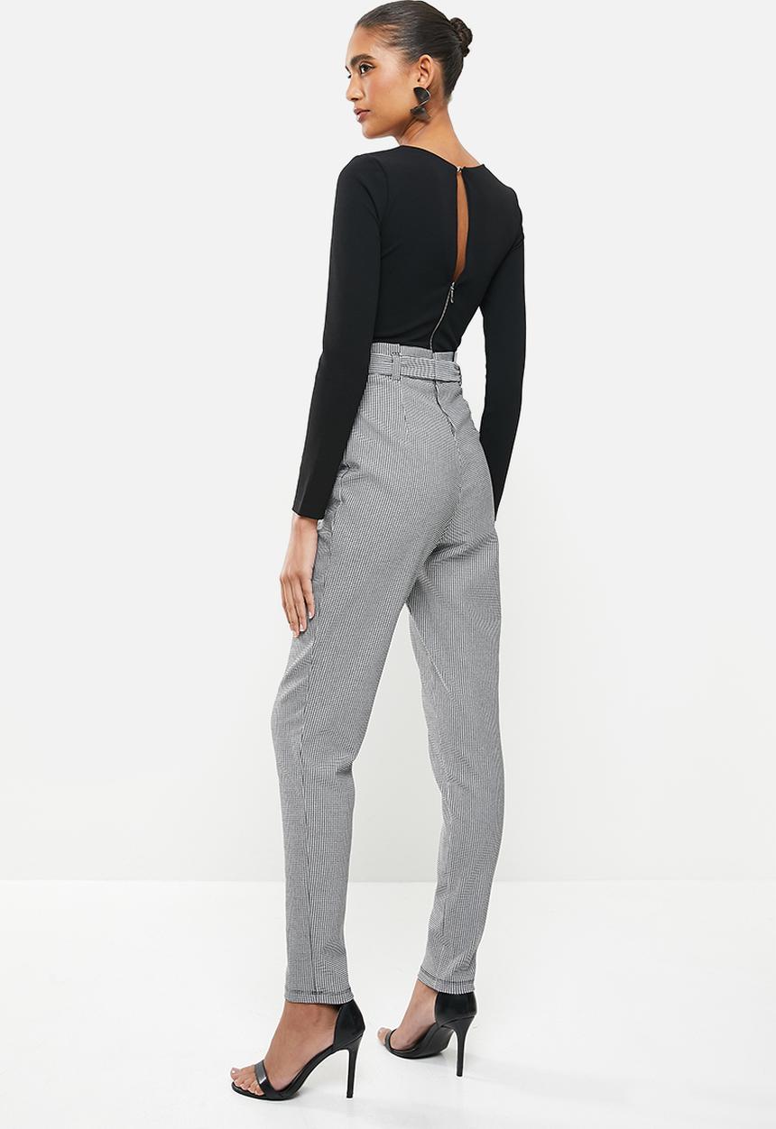 SISSY BOY - Bad wave paperbag jumpsuit - black & white