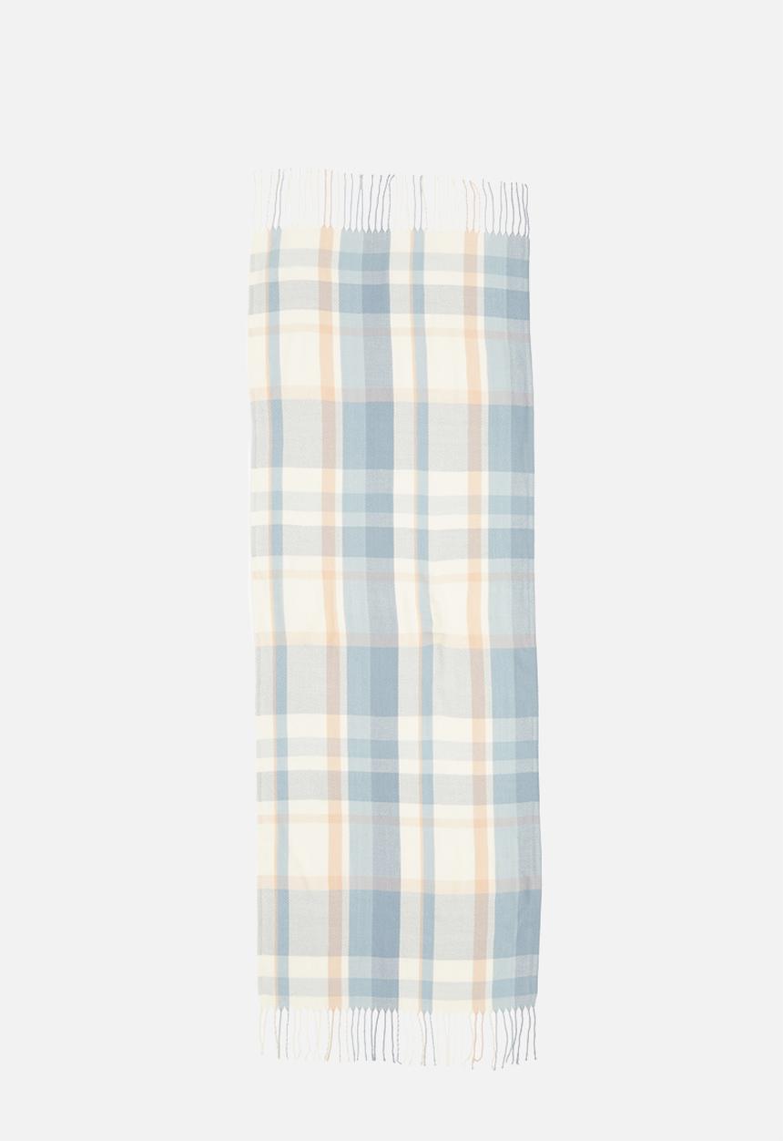 edit - Colourblock fringed scarf - multi