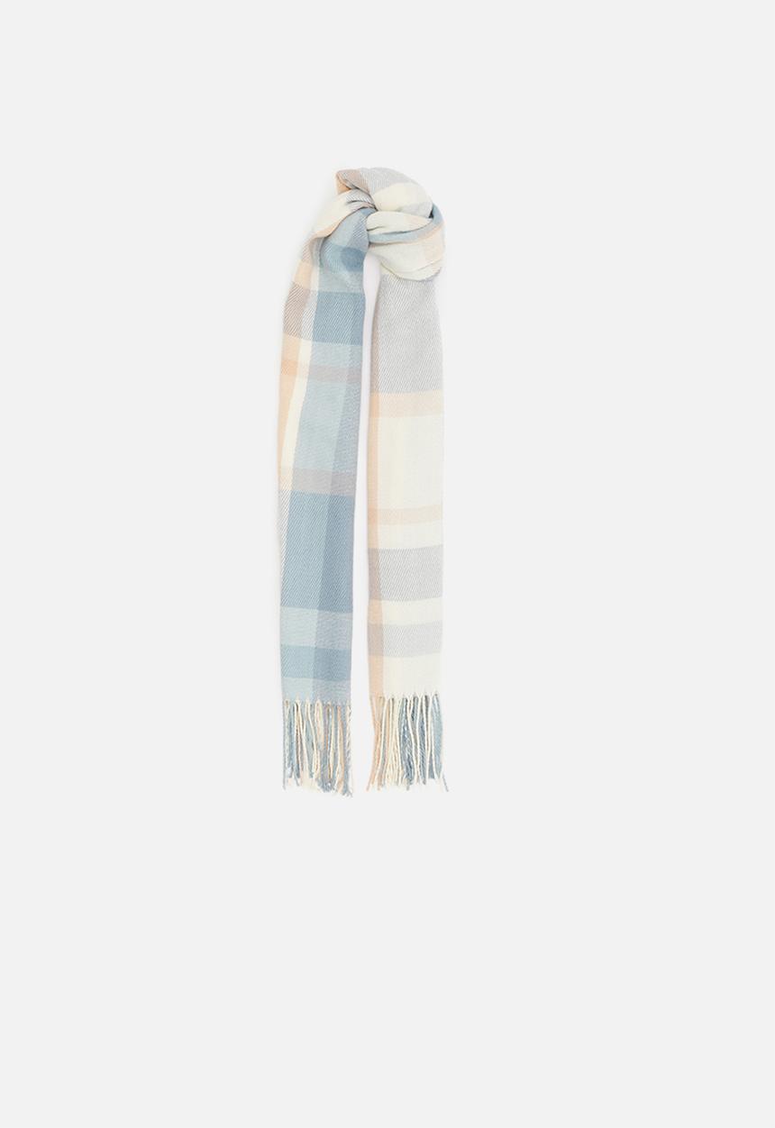 edit - Colourblock fringed scarf - multi