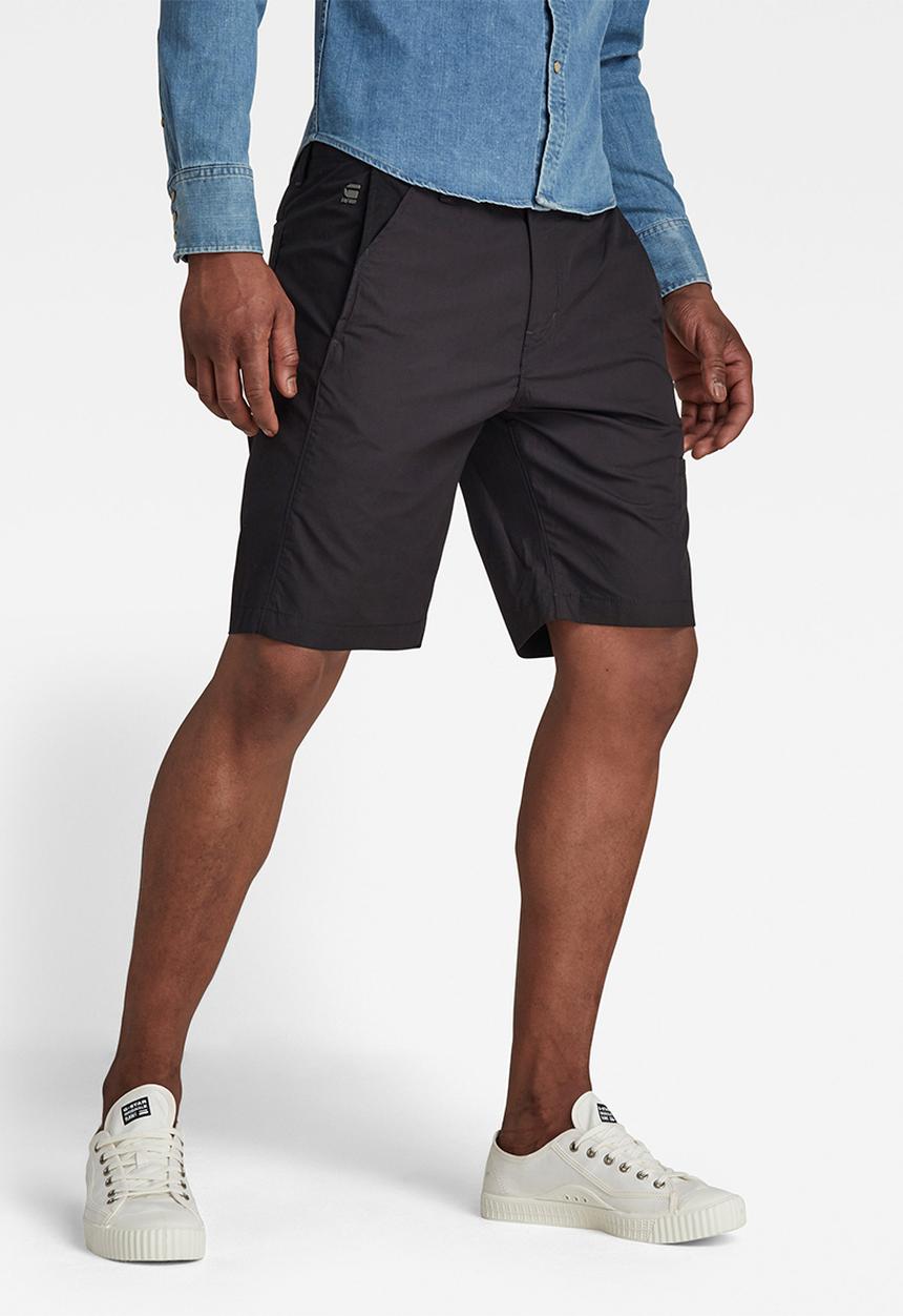 G-STAR - Worker chino denim short - dark black