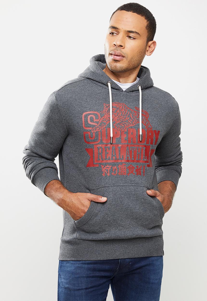 Superdry. - Rw classics hoodie - grey