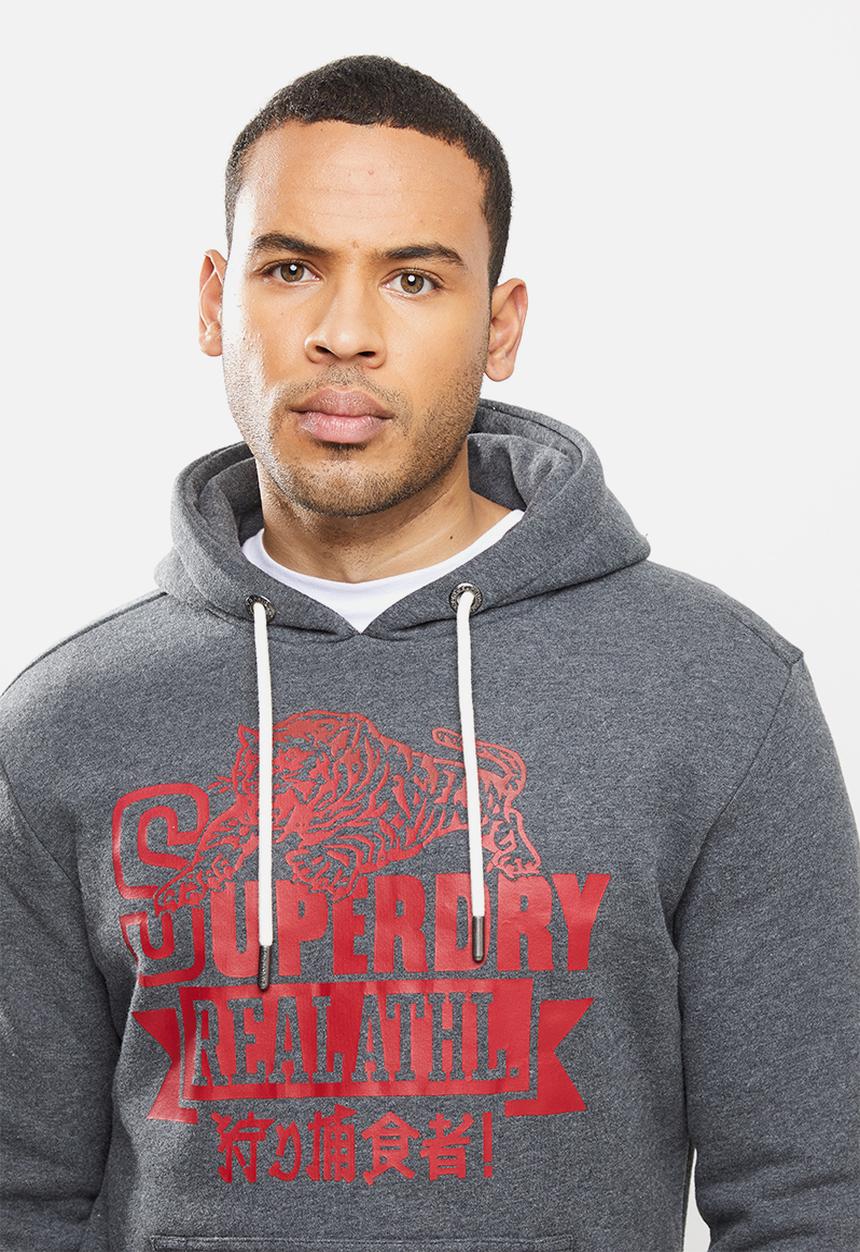 Superdry. - Rw classics hoodie - grey