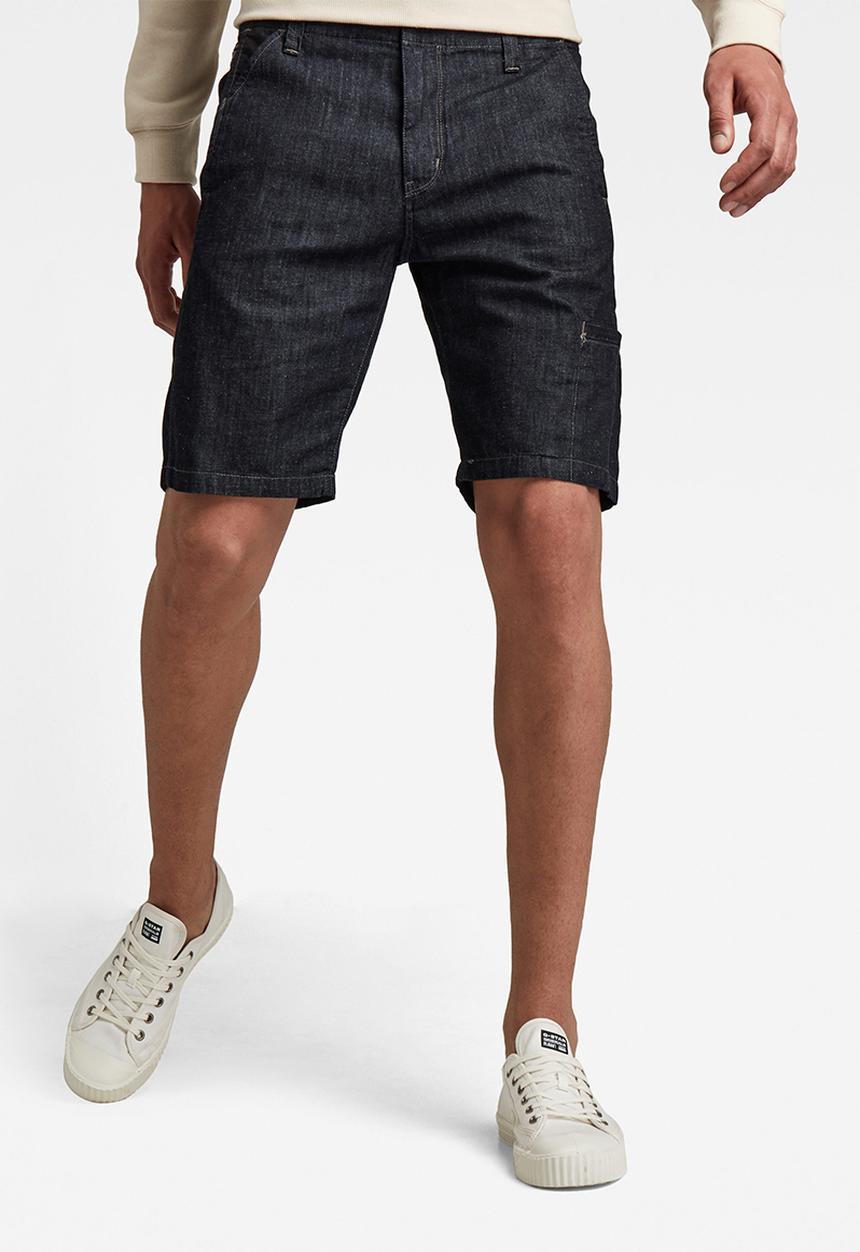 G-STAR - Worker chino denim short - rinsed