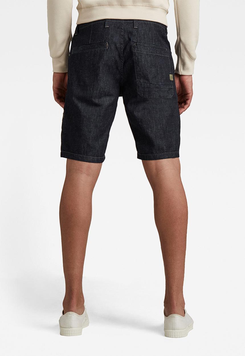 G-STAR - Worker chino denim short - rinsed