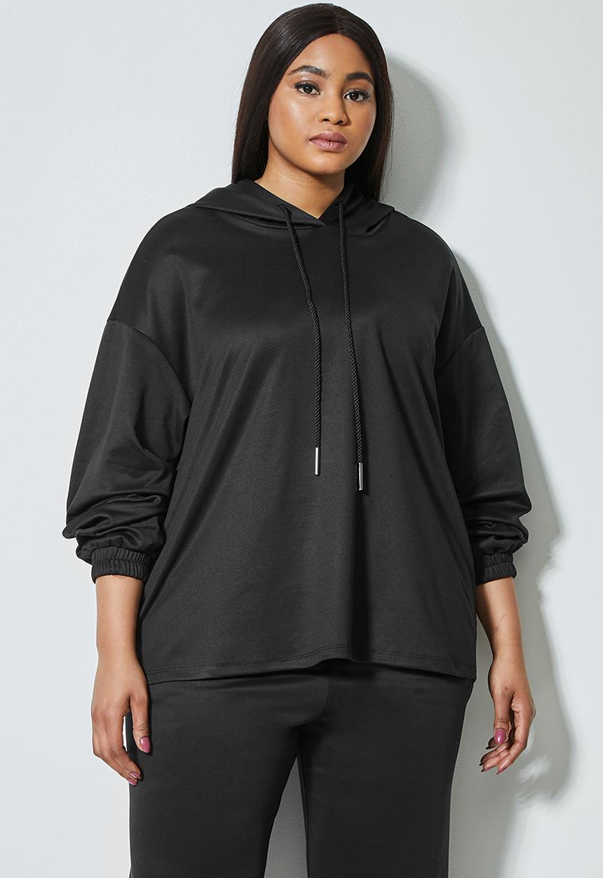 Superbalist - Premium ponti hoodie - black