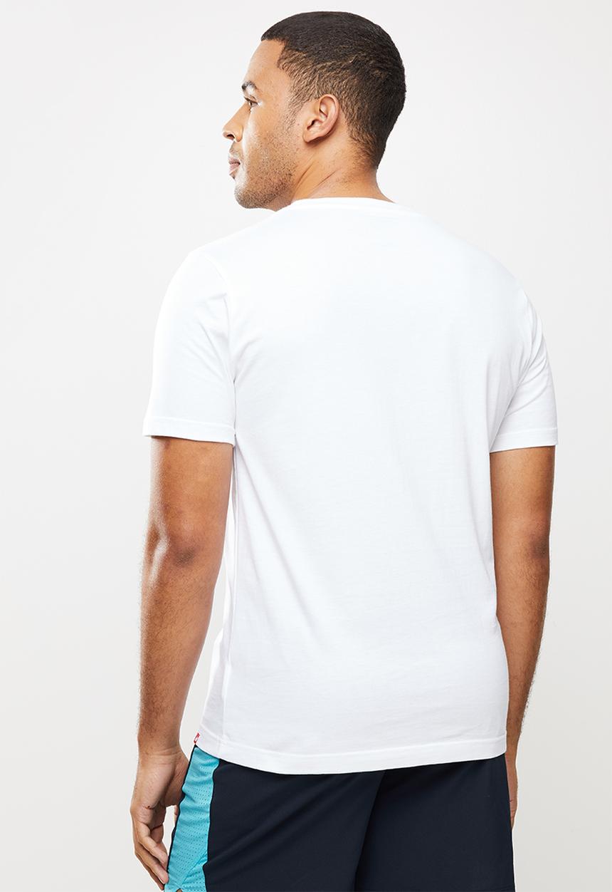 New Balance  - Nb essentials stacked logo tee - white