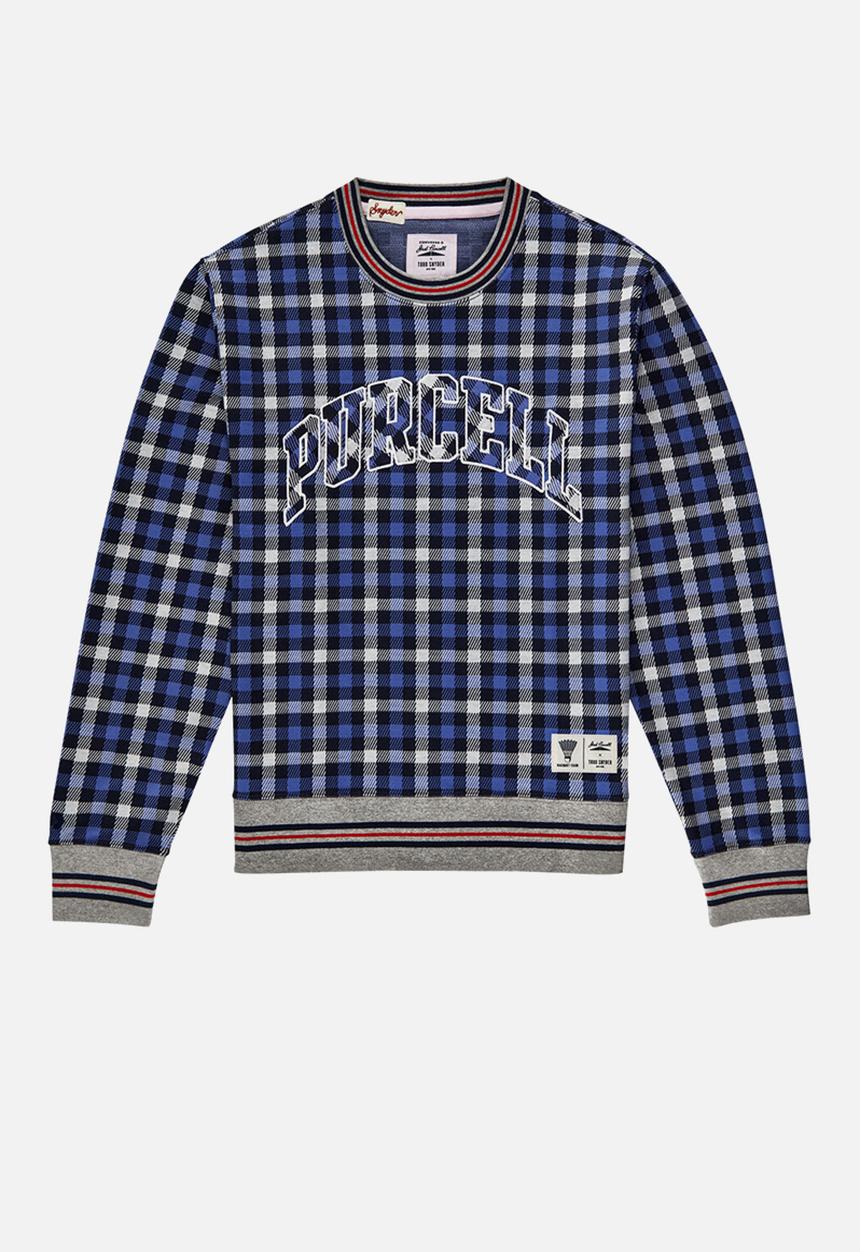 Converse - Todd snyder converse po plaid crew - navy