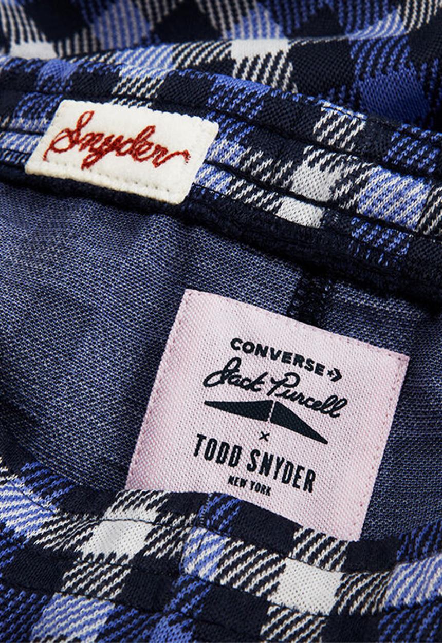 Converse - Todd snyder x converse plaid jogger - navy