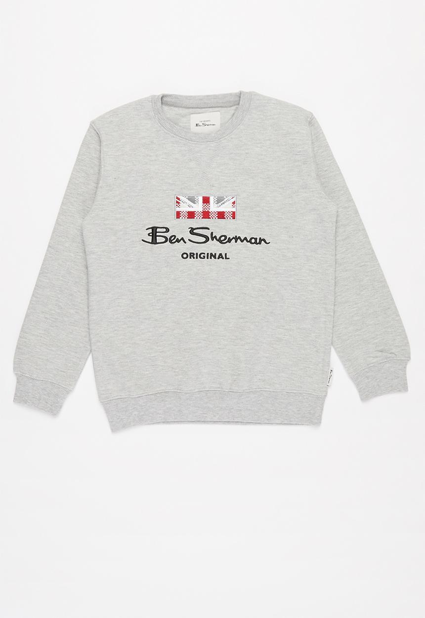 Ben Sherman - Boys ben crewneck - grey