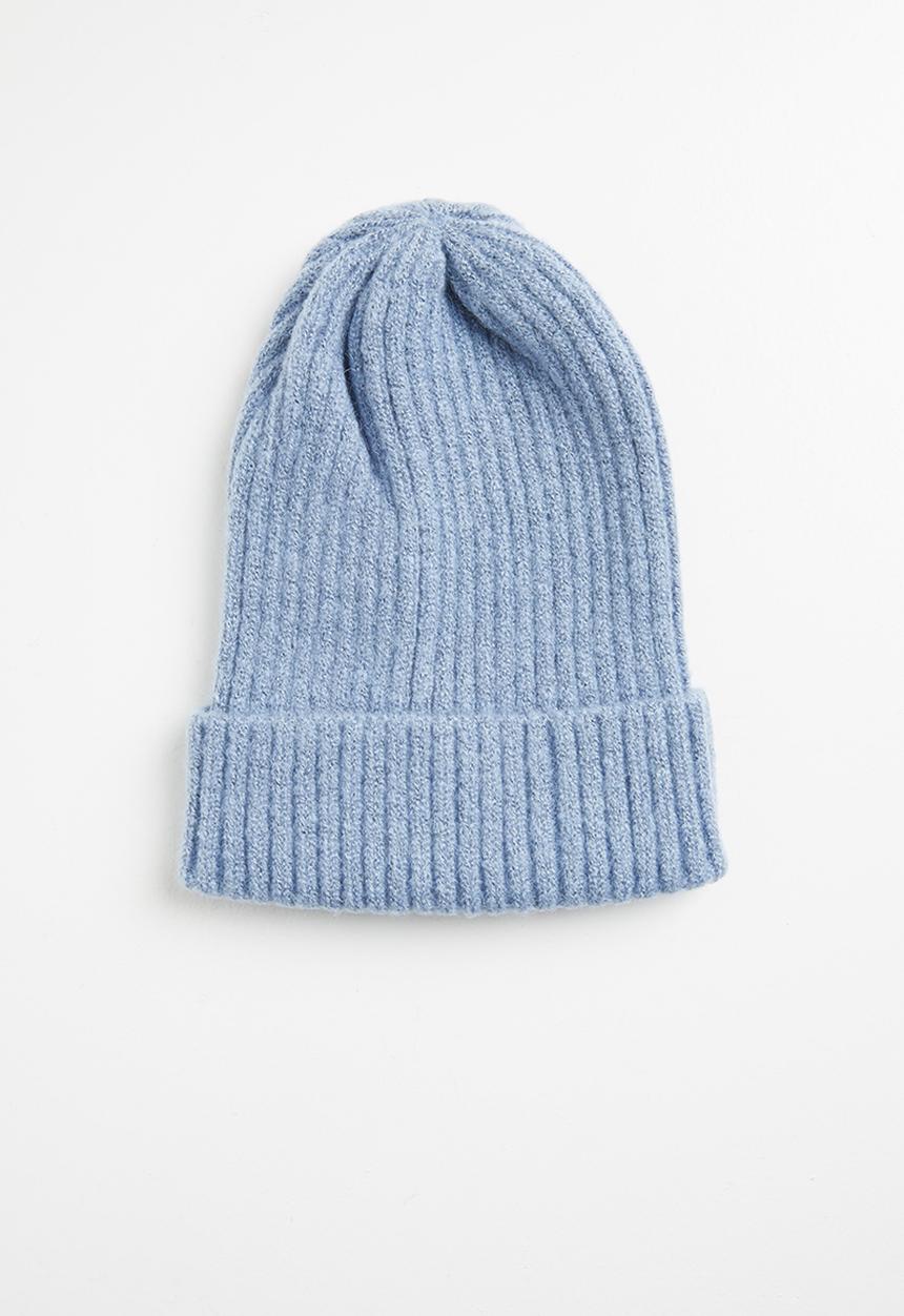 Superbalist - Knitted turn up beanie - blue