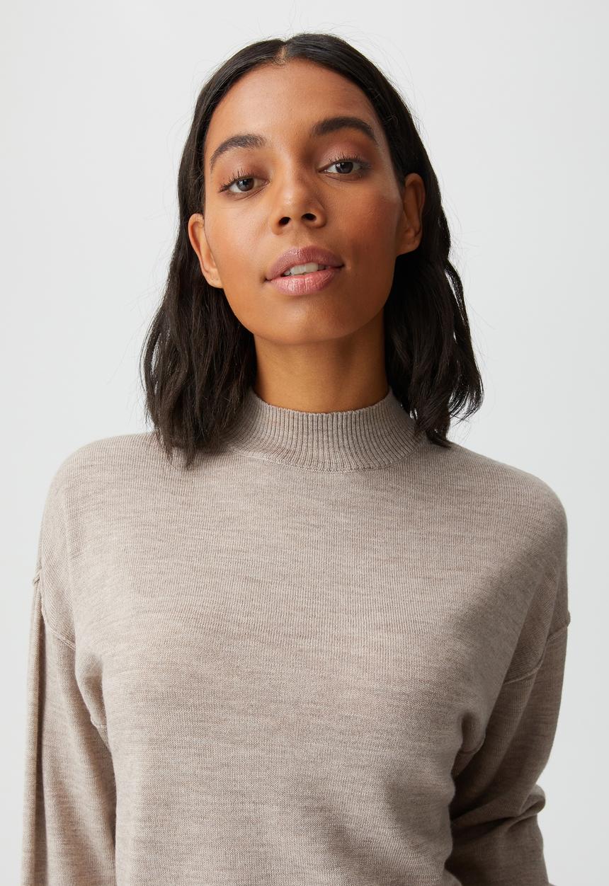 Cotton On - Wool crew neck pullover - taupe marle
