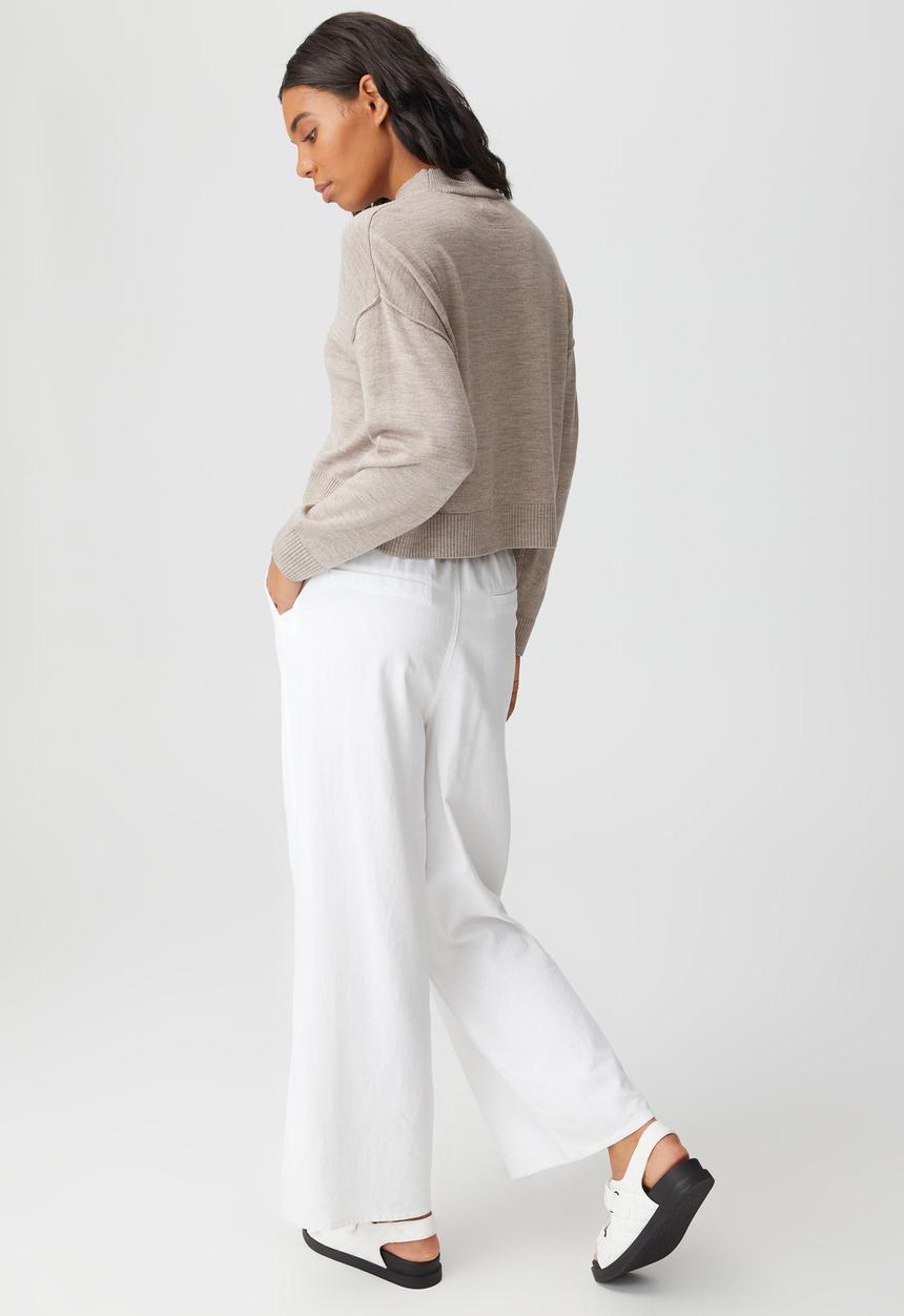 Cotton On - Wool crew neck pullover - taupe marle
