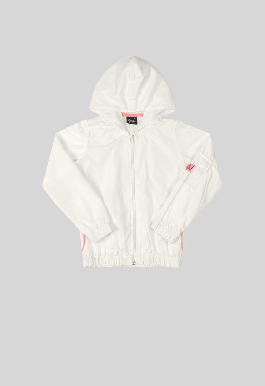 Gloss - Girls woven windbreaker - off white