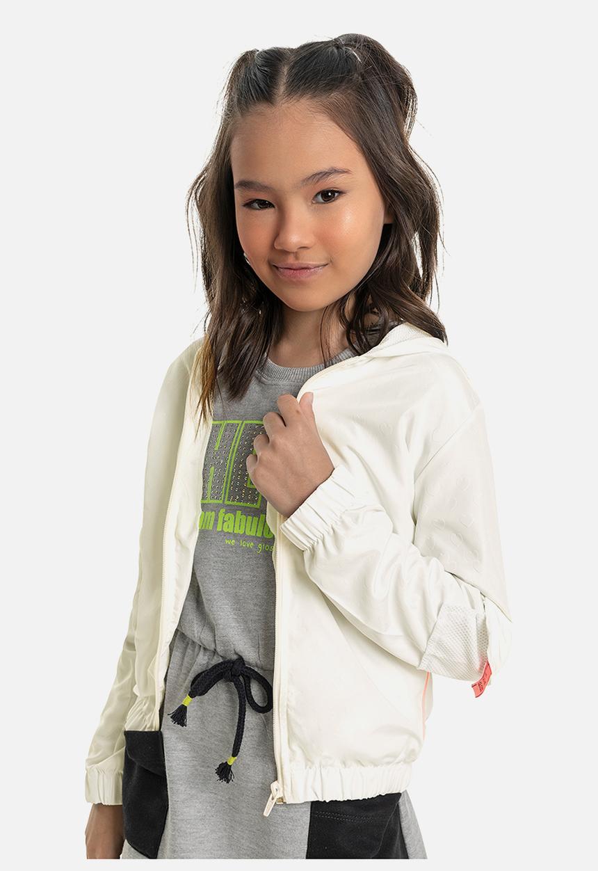 Gloss - Girls woven windbreaker - off white