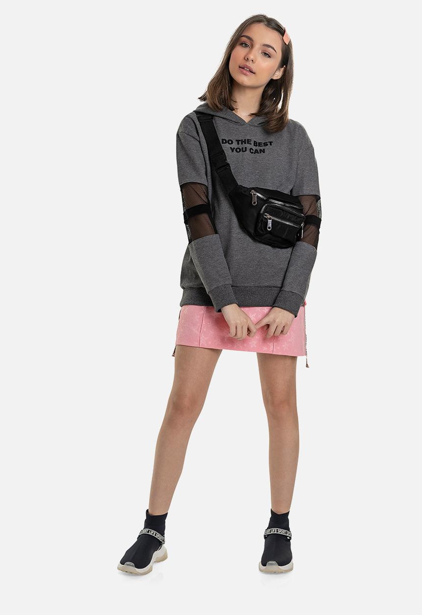 Gloss - Girls hooded sweatshirt - dark grey