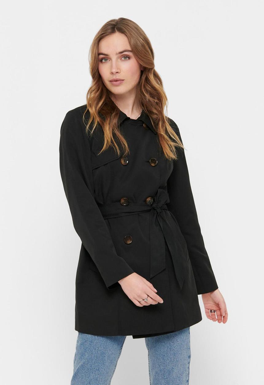 ONLY - Valerie trenchcoat - black