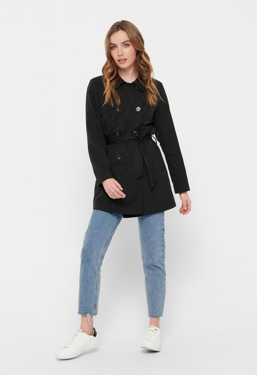 ONLY - Valerie trenchcoat - black