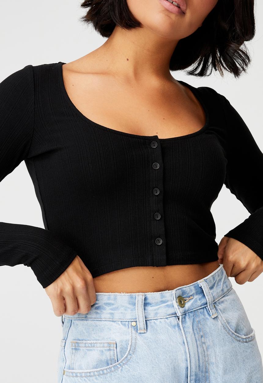 Cotton On - Britt lightweight cardi - black