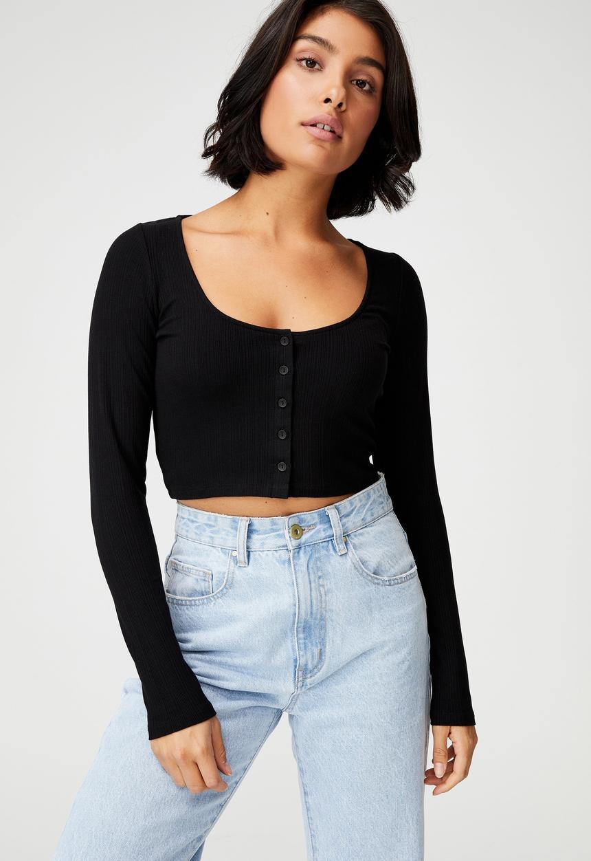 Cotton On - Britt lightweight cardi - black