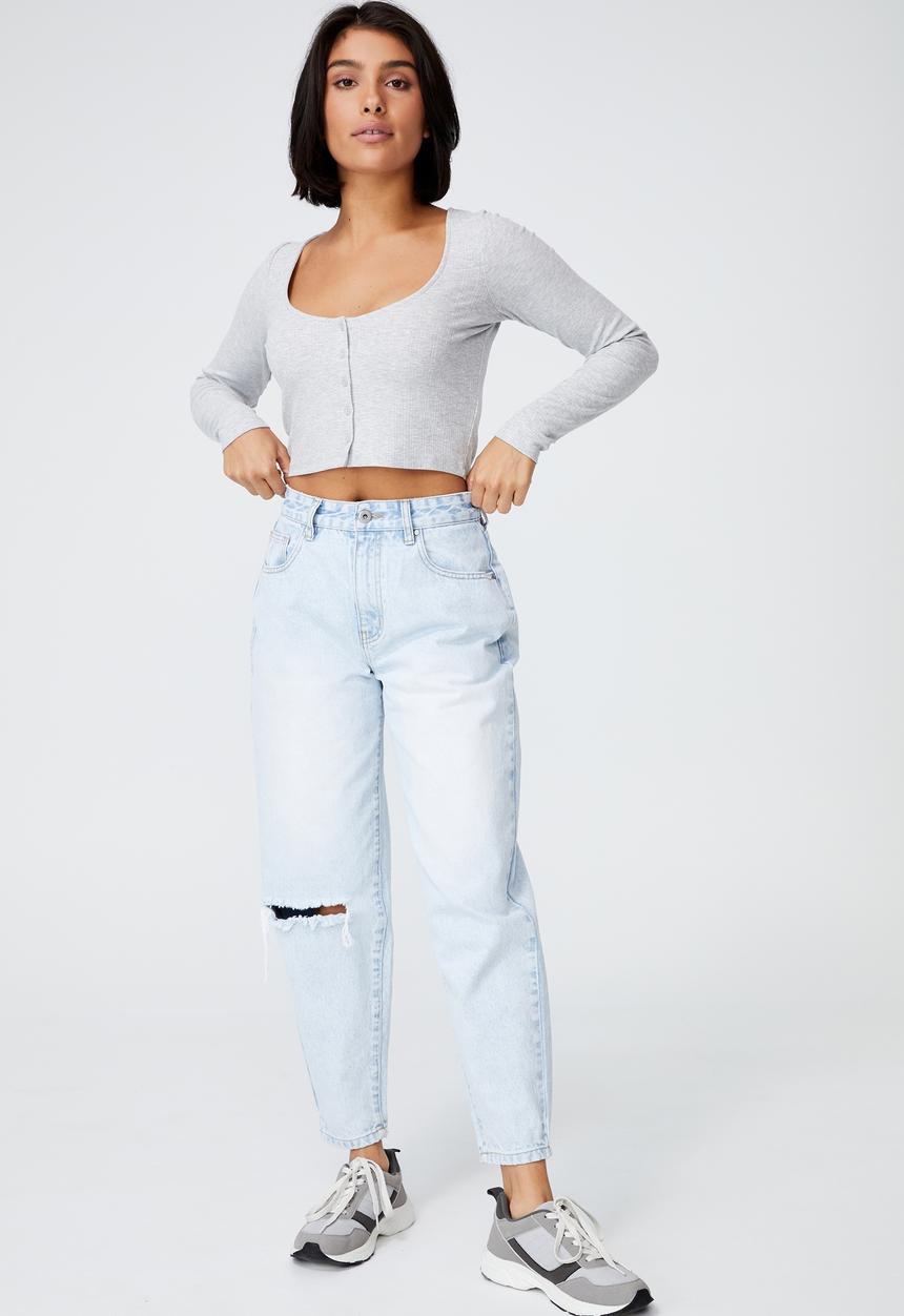 Cotton On - Britt lightweight cardi - light grey marle