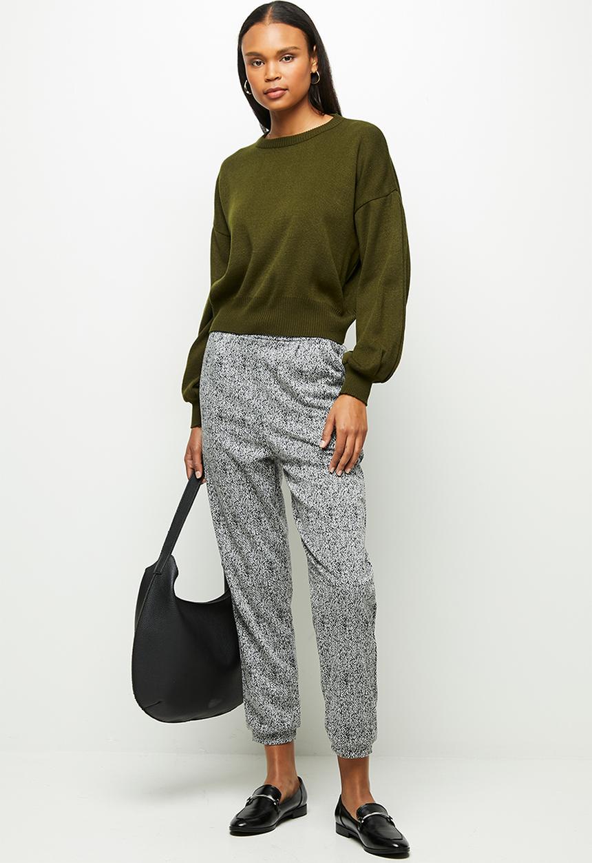edit - Drop shoulder jumper - moss green