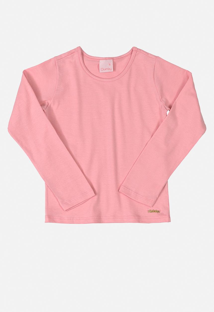 Quimby - Girls basic long sleeve tee - pink