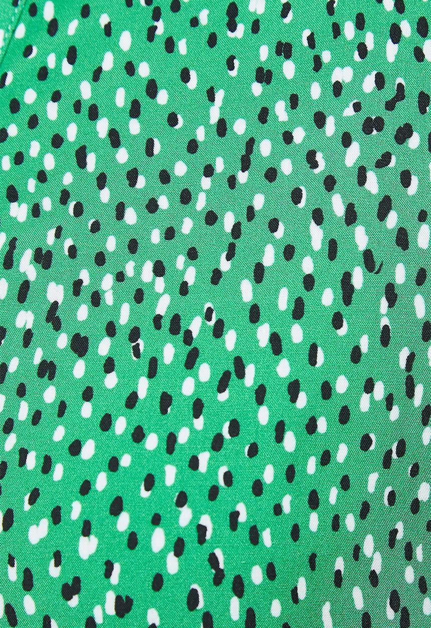 edit - Mandarin collar shirt - green 