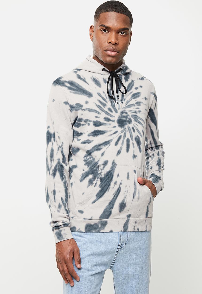 Cutty - Jacket sweater hoodie - white & grey