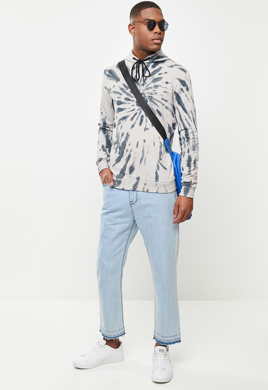 Cutty - Jacket sweater hoodie - white & grey