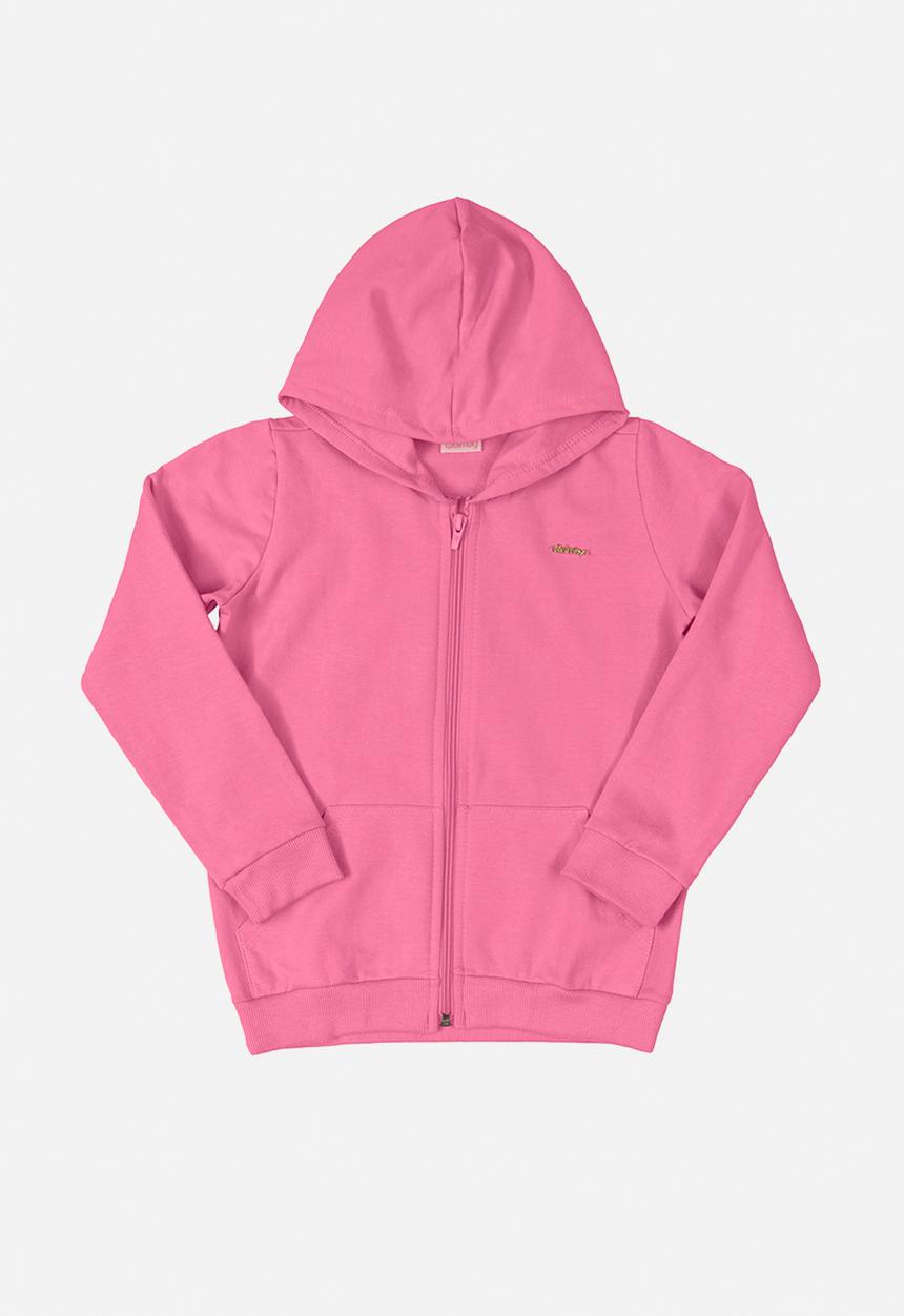Quimby - Girls zip through hoodie - pink
