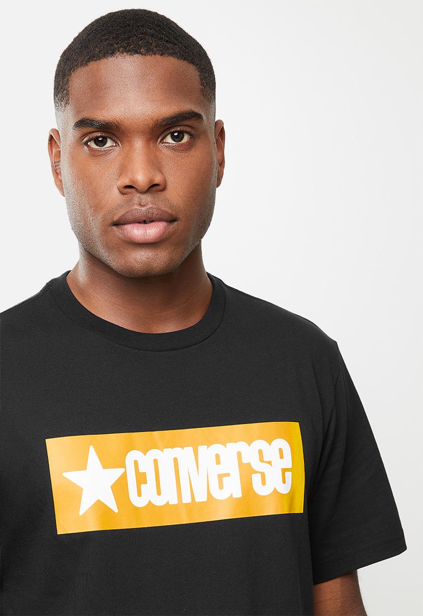 Converse - Retro wordmark tee - black