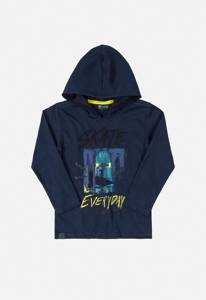 Quimby - Boys hooded top - dark grey