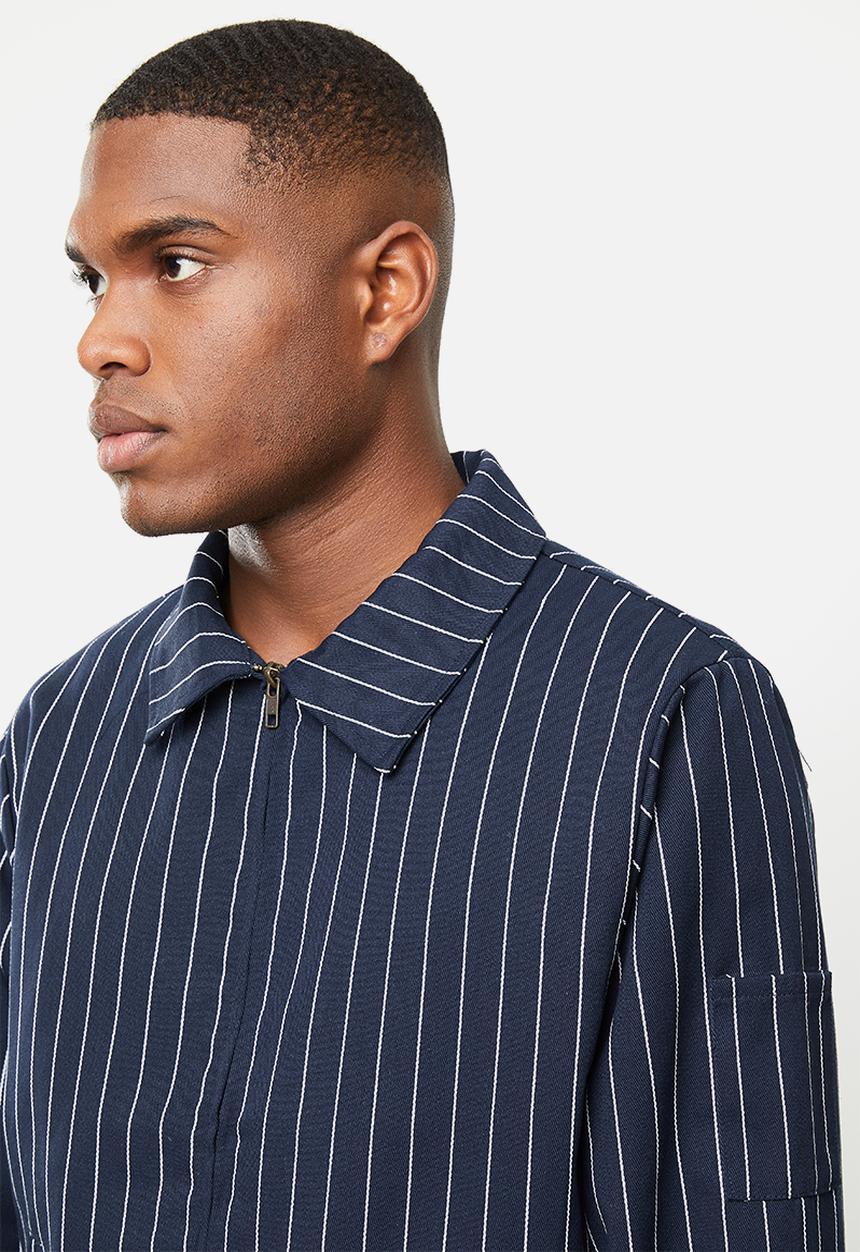 Dickies - Dickies stripe eisenhower jacket - navy & white