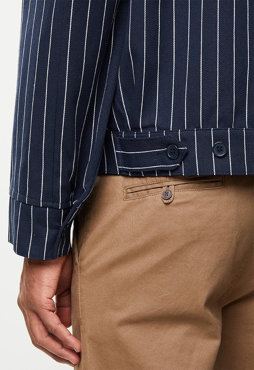 Dickies - Dickies stripe eisenhower jacket - navy & white