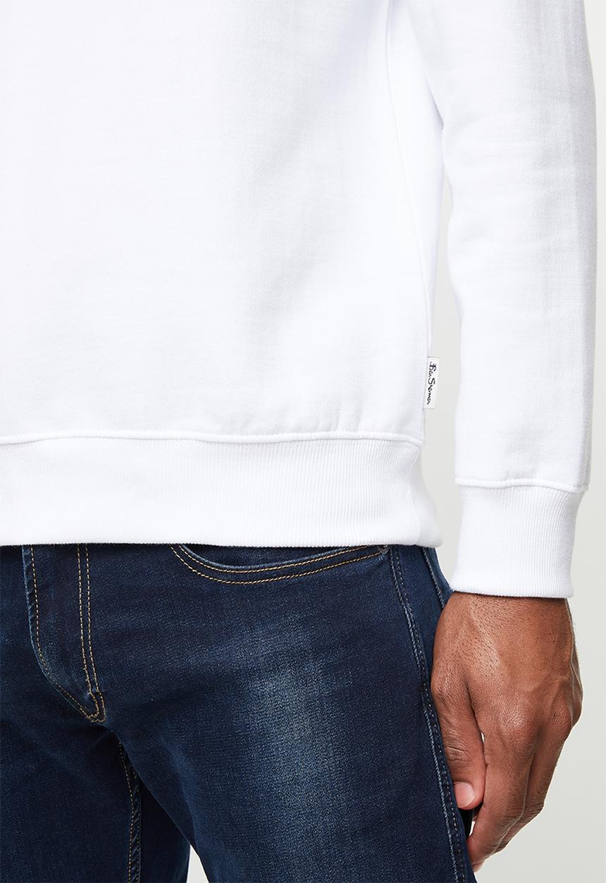 Ben Sherman - Cat crew - white