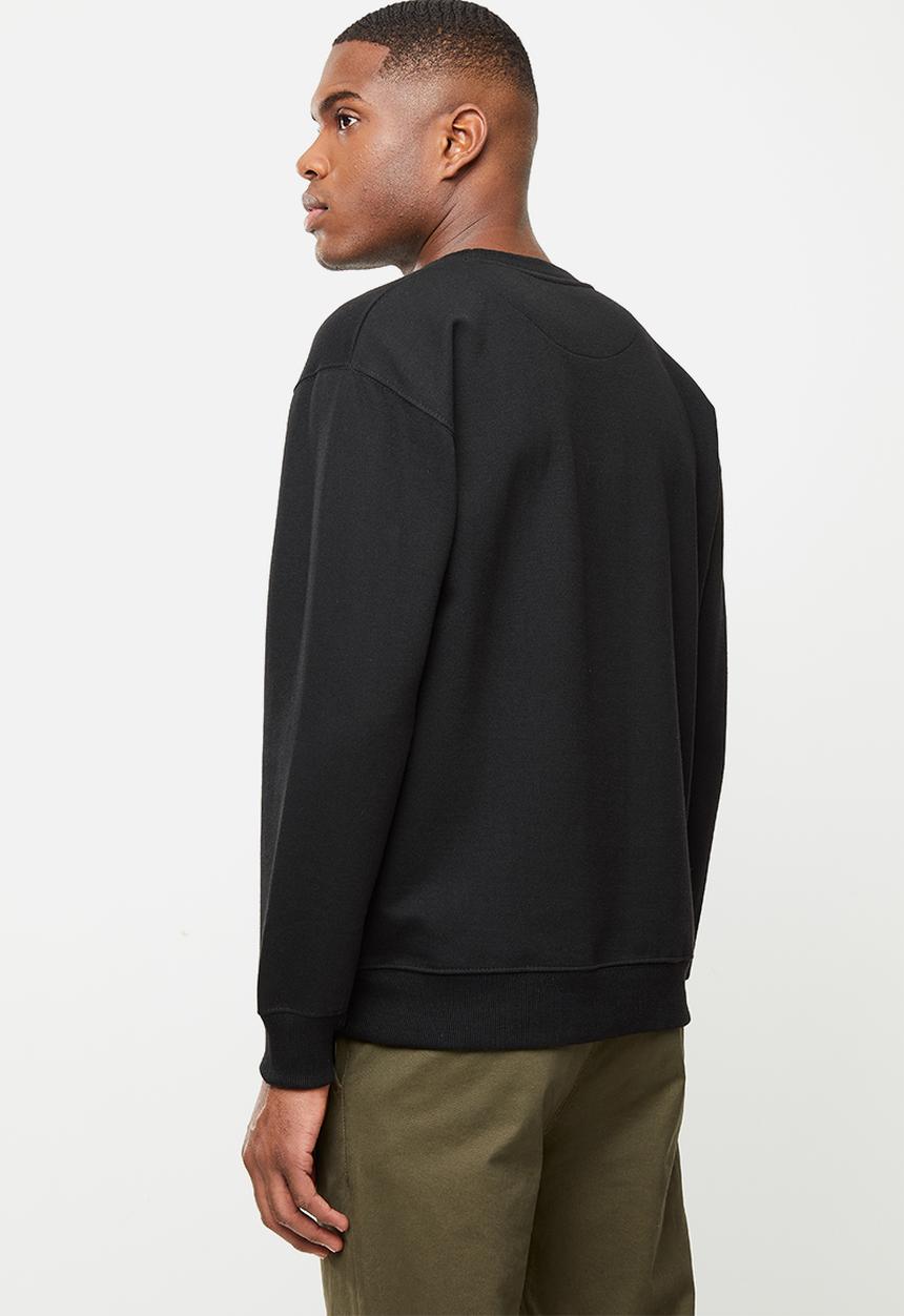 Ben Sherman - Cat crew top - black