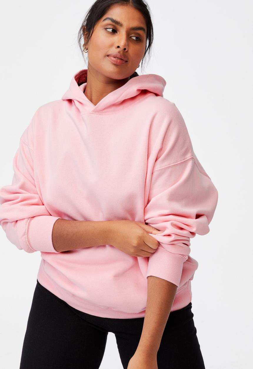 Cotton On - Curve classic hoodie - prism pink