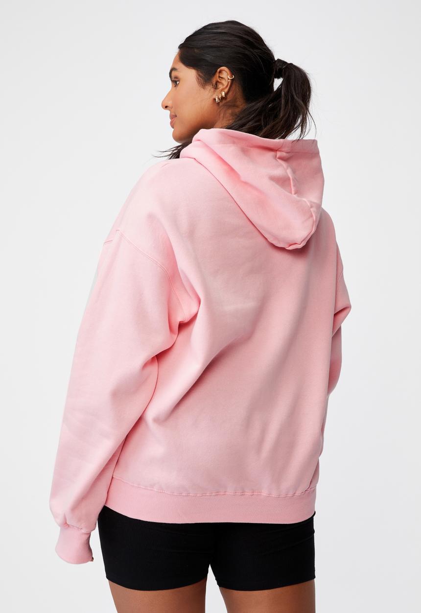 Cotton On - Curve classic hoodie - prism pink